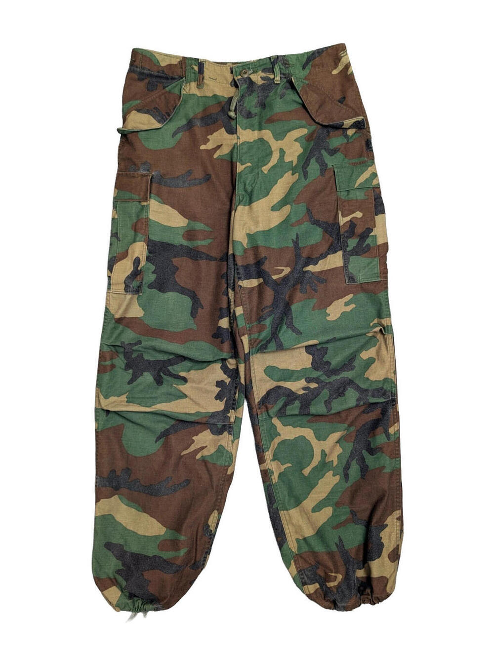 US Army M81 Woodland Camo M65 Cold Weather Trousers - Medium